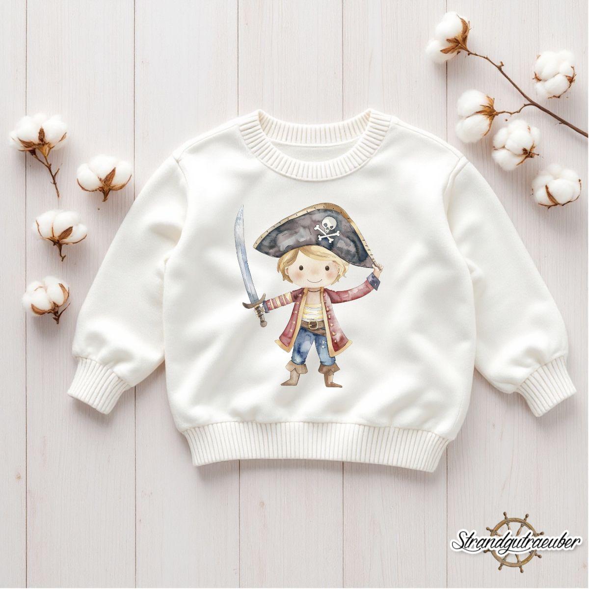 Buegelbild Piratenjunge blonde Haare Buegelbild Piratenjunge blonde Haare